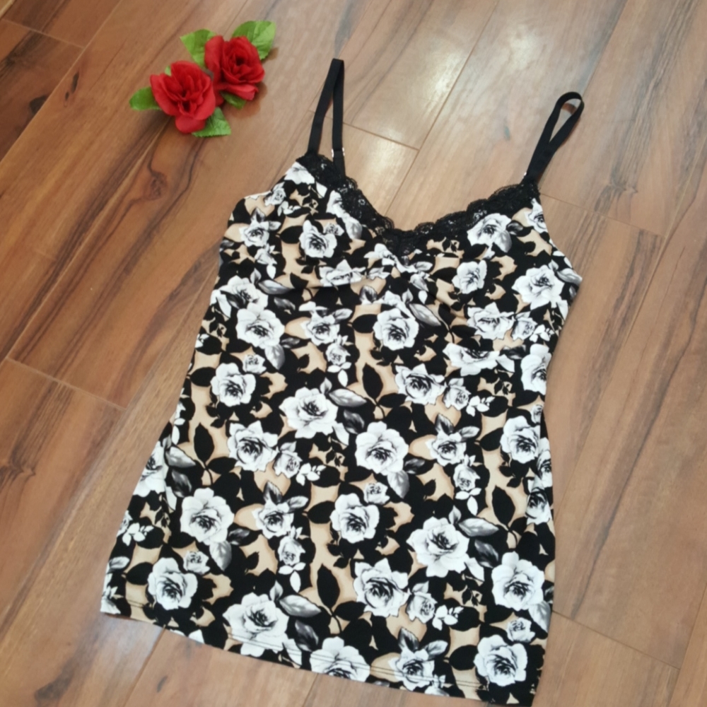 WHBM Floral Tank Top Small